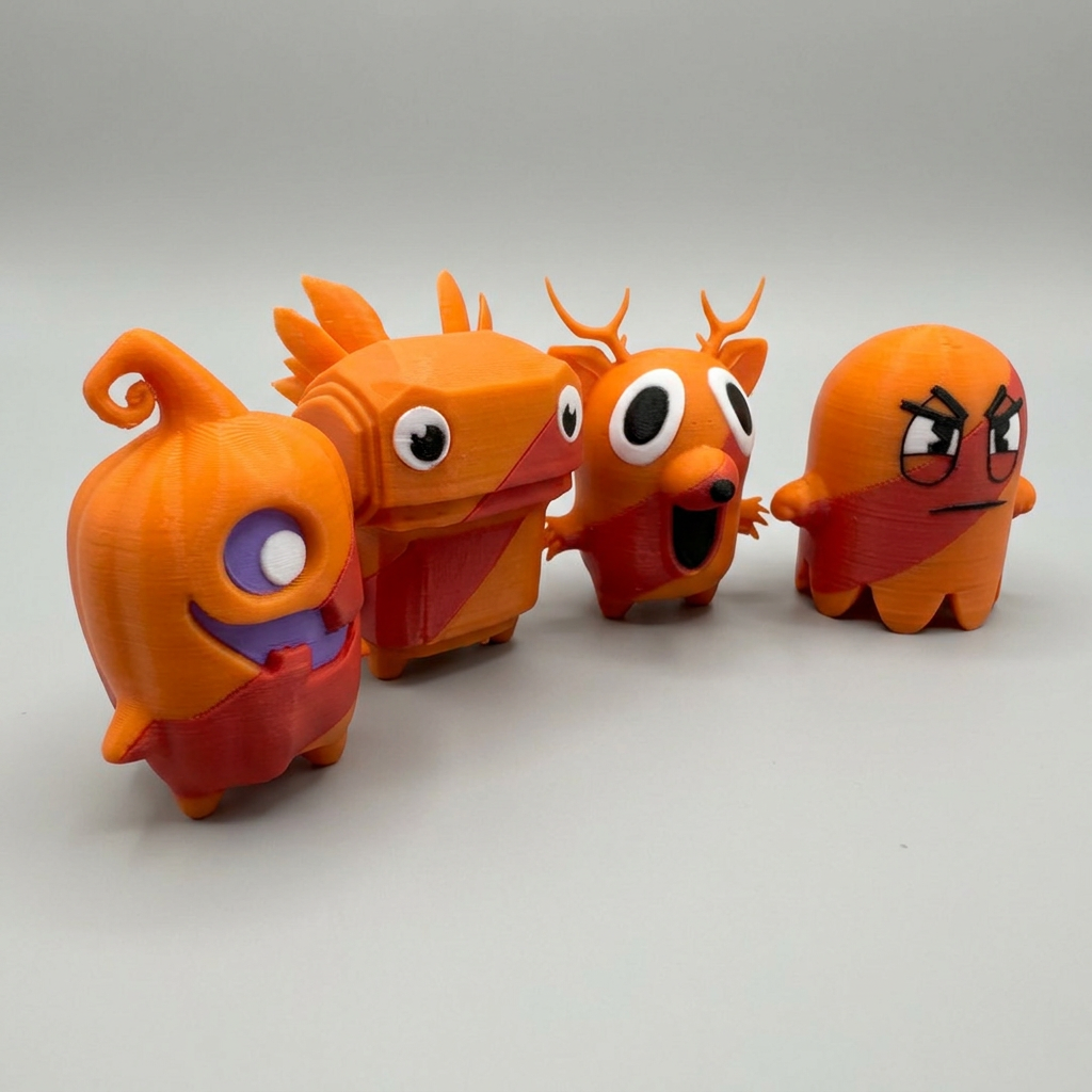 Trick or Treat Sprite Gaming Collectible – 3D Printed Figurine & Keychain