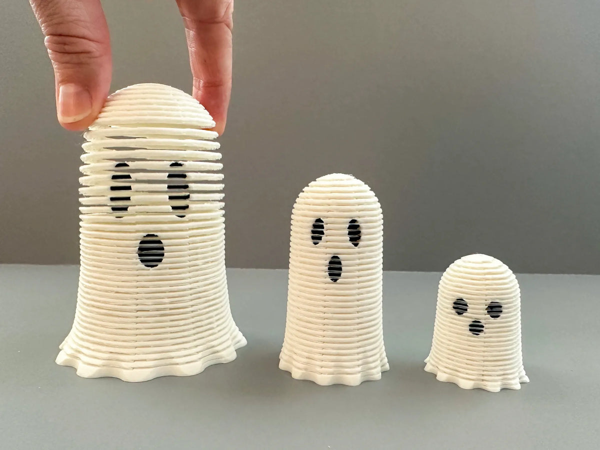 Slinky Ghosts 3D printed