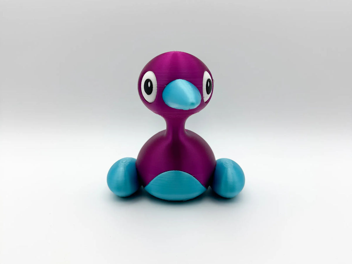 Violet Splash Duck 3D printed