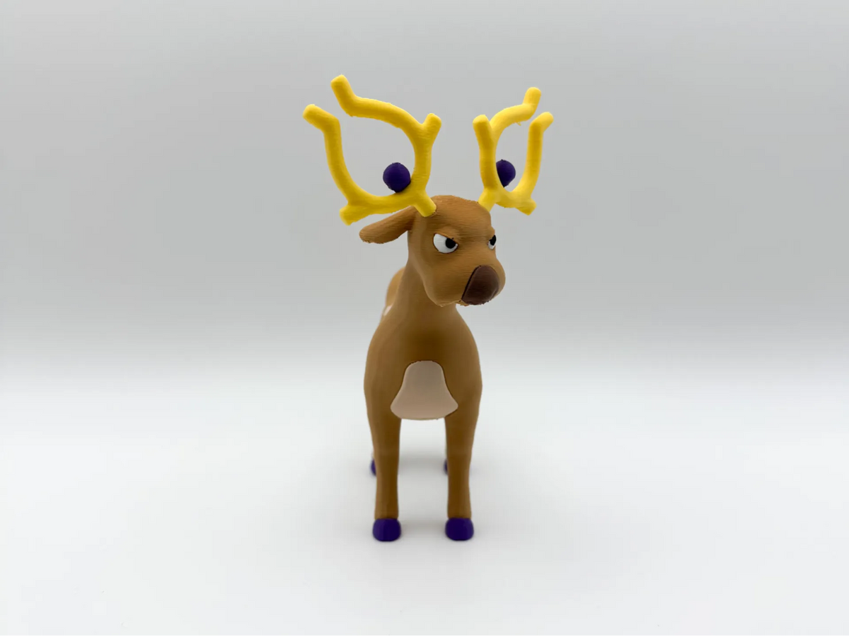 Golden Antler Stag 3D printed