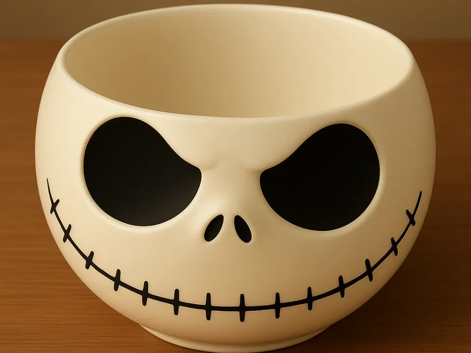 Stitched Skull Candy Bowl 3D printed
