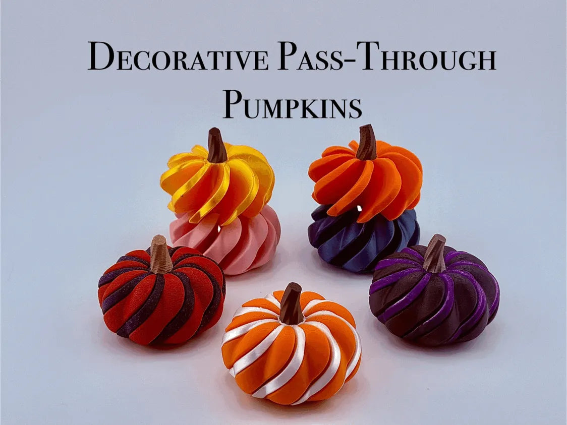Pass-Through Pumpkins 3D printed