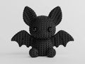 Knitted Bat 3D printed