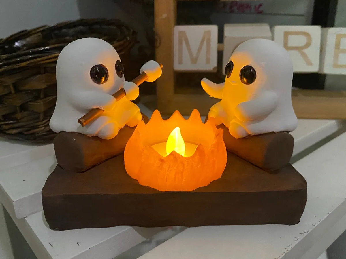 Ghost Campfire Light 3D printed