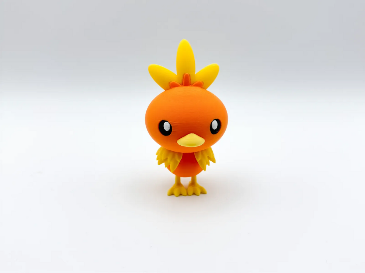 Amber Flame Chick Creature 3D printed