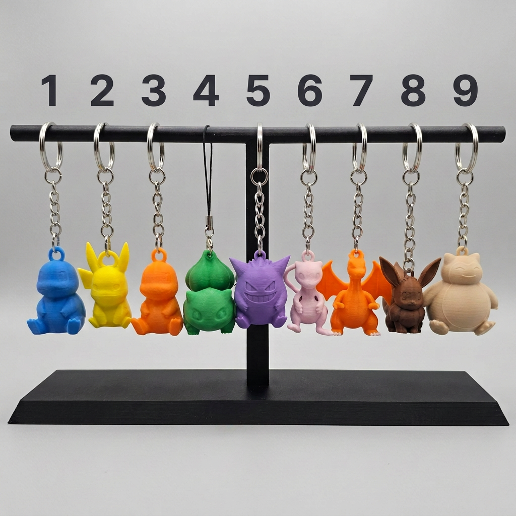 Pocket Creature Keychain – 3D Printed Keychain