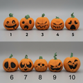 Mini Jack-o-Lantern Pumpkin Figurines Set Halloween Decoration
