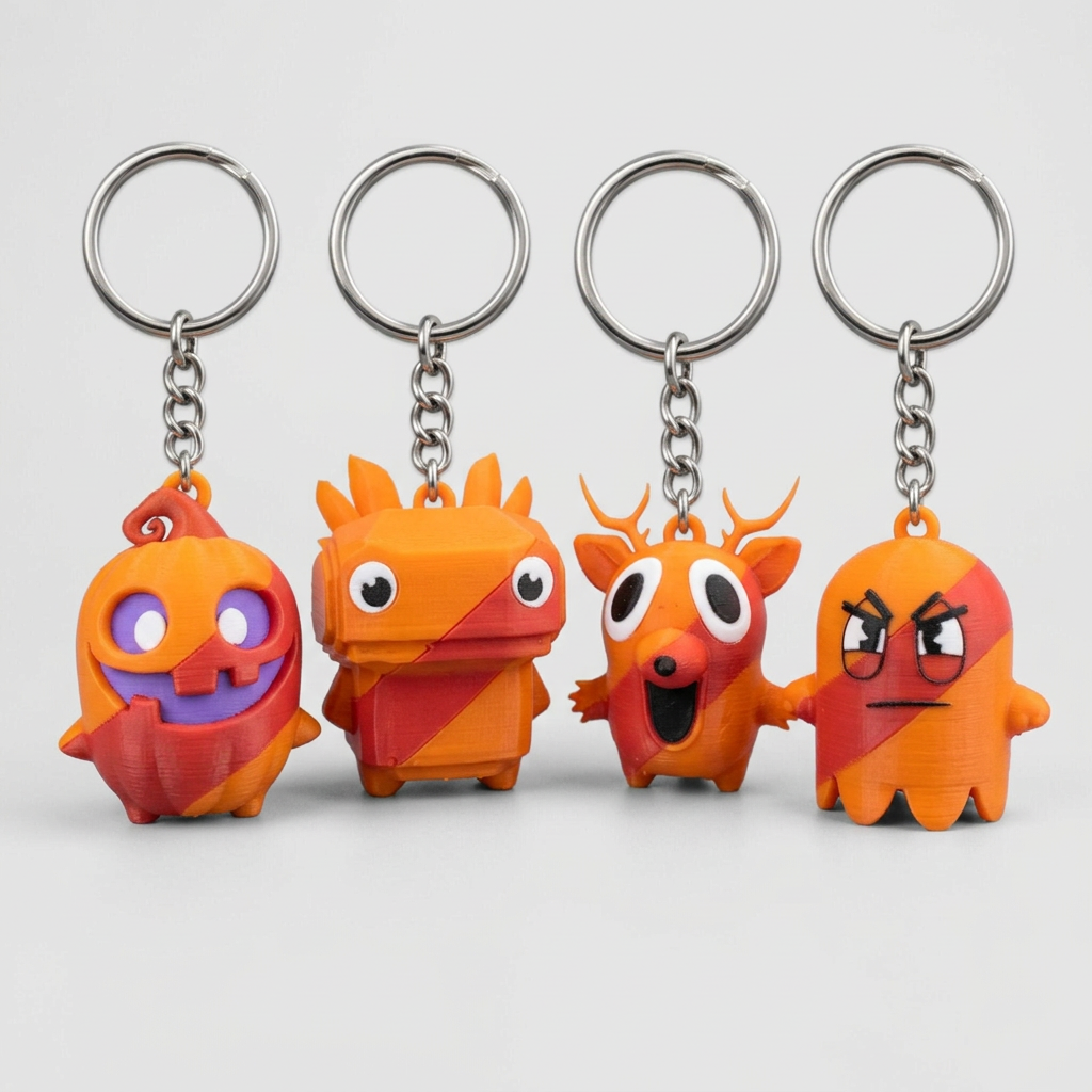 Trick or Treat Sprite Gaming Collectible – 3D Printed Figurine & Keychain
