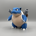 Blue Cannon Shell Creature Figure – Fan-Art Collectible