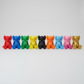 Crossed-Out Eye 'Gone' Sitting Figure — 3D Printed Collectible