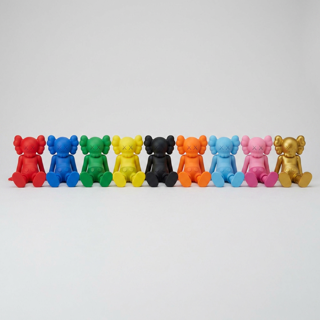 Crossed-Out Eye 'Gone' Sitting Figure — 3D Printed Collectible