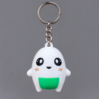 Onigiri Collectible Figurine - Original / 2" Keychain - Included Hardware - 3D printed collectible | sgc-photo-ok