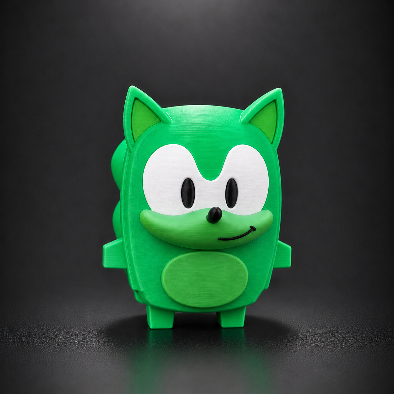 Speedy Hedgehog Sprite – 3D Printed Collectible Figure