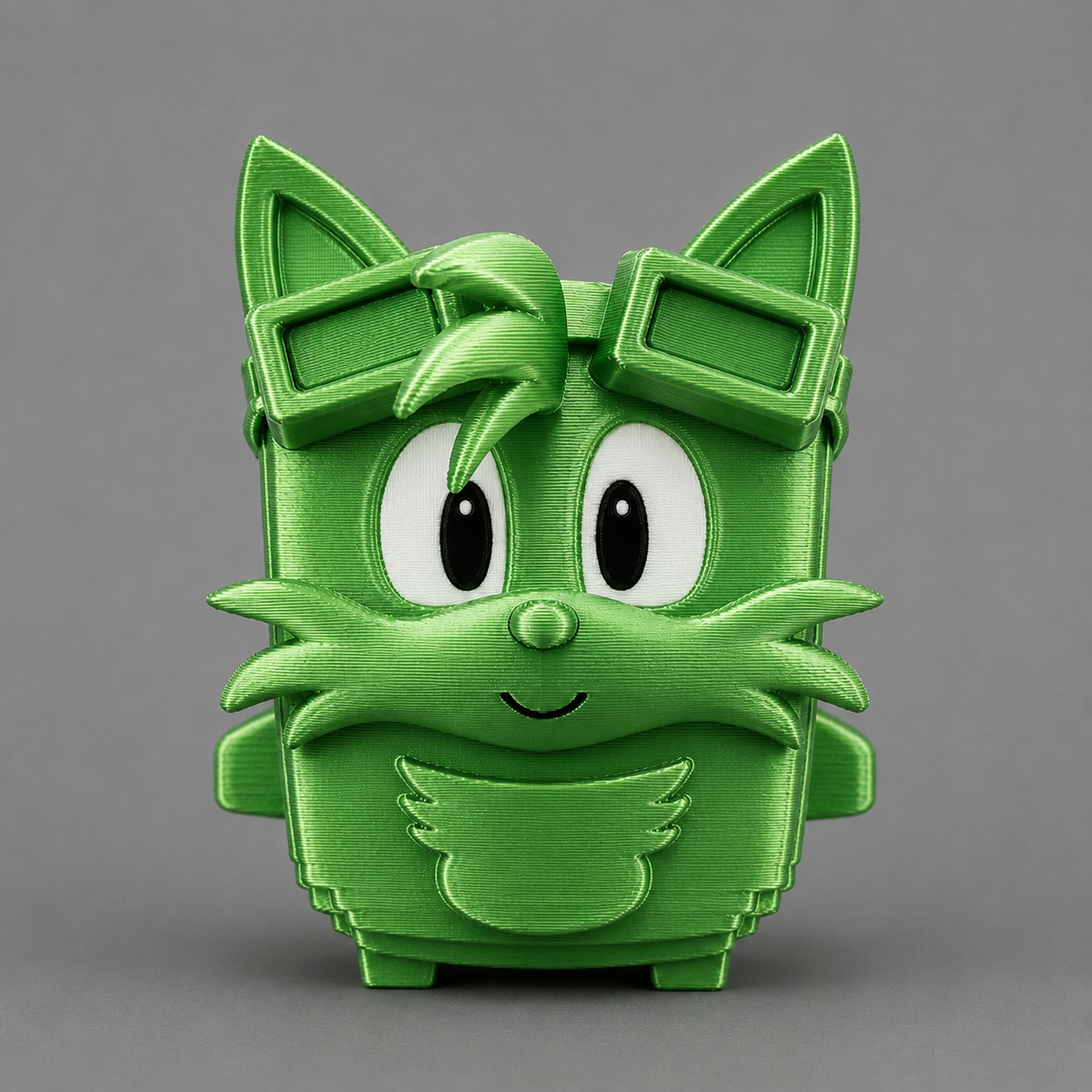 Twin-Tail Fox Pilot — 3D Printed Collectible Figure