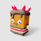 Birthday Sprite Gaming Collectible, 3D printed figure on grey background | sgc-photo-v1