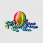 Blobtopus Wobbly Octopus Fidget Toy, 3D printed figure on grey background | sgc-photo-v1