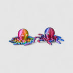 Blobtopus Wobbly Octopus Fidget Toy, 3D printed figure on grey background | sgc-photo-v1