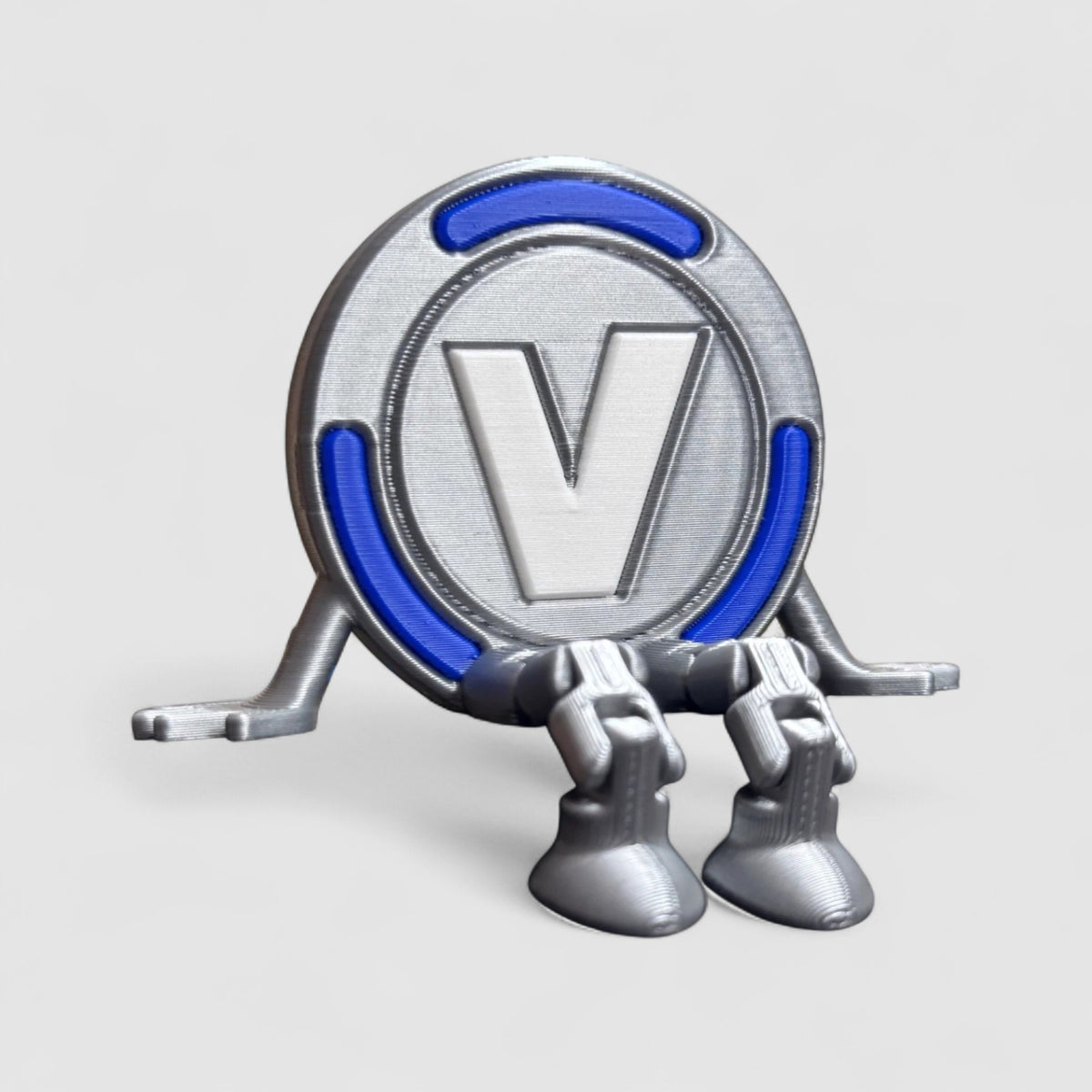 Coin Buddy Sprite Gaming Collectible, 3D printed figure on grey background | sgc-photo-v1