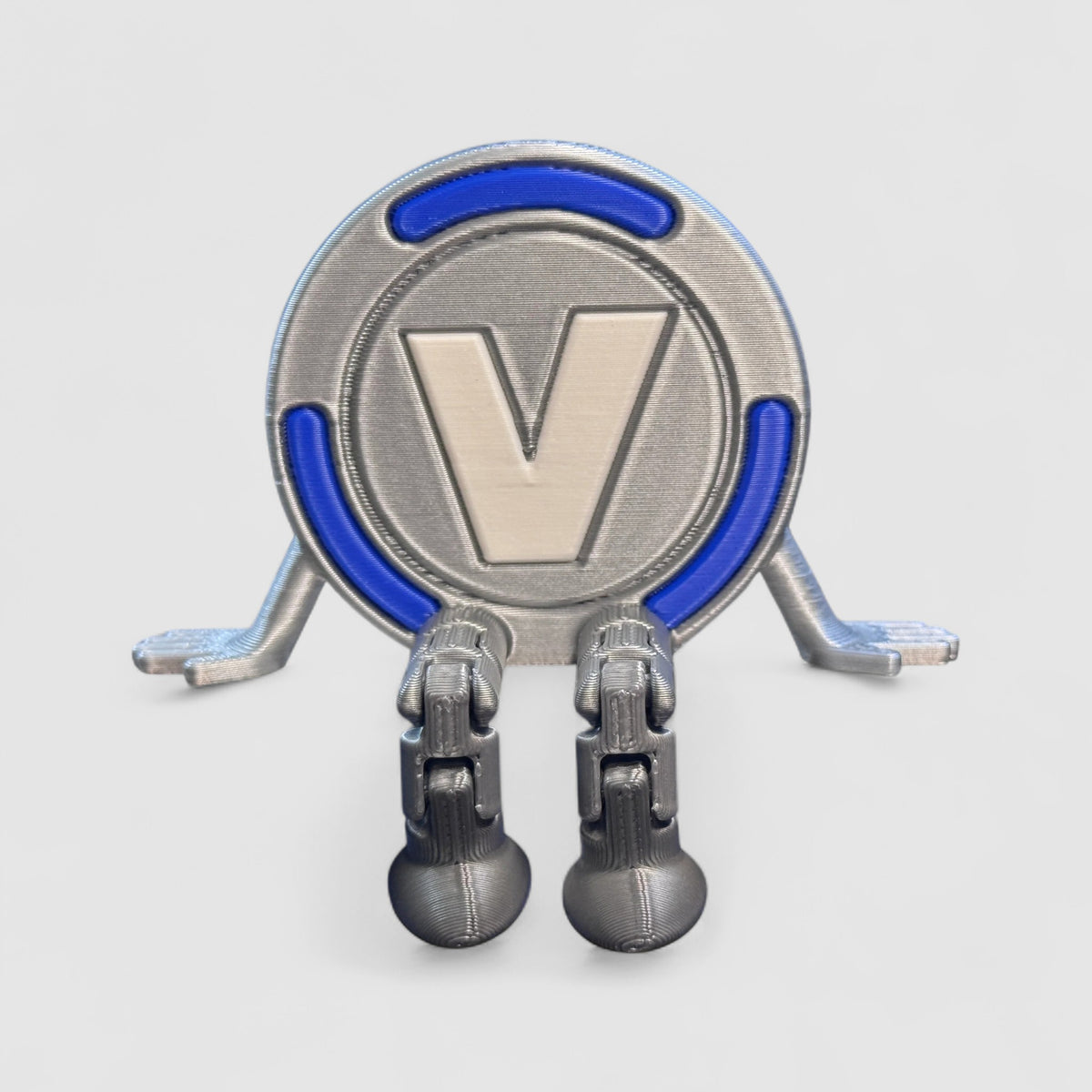 Coin Buddy Sprite Gaming Collectible, 3D printed figure on grey background | sgc-photo-v1