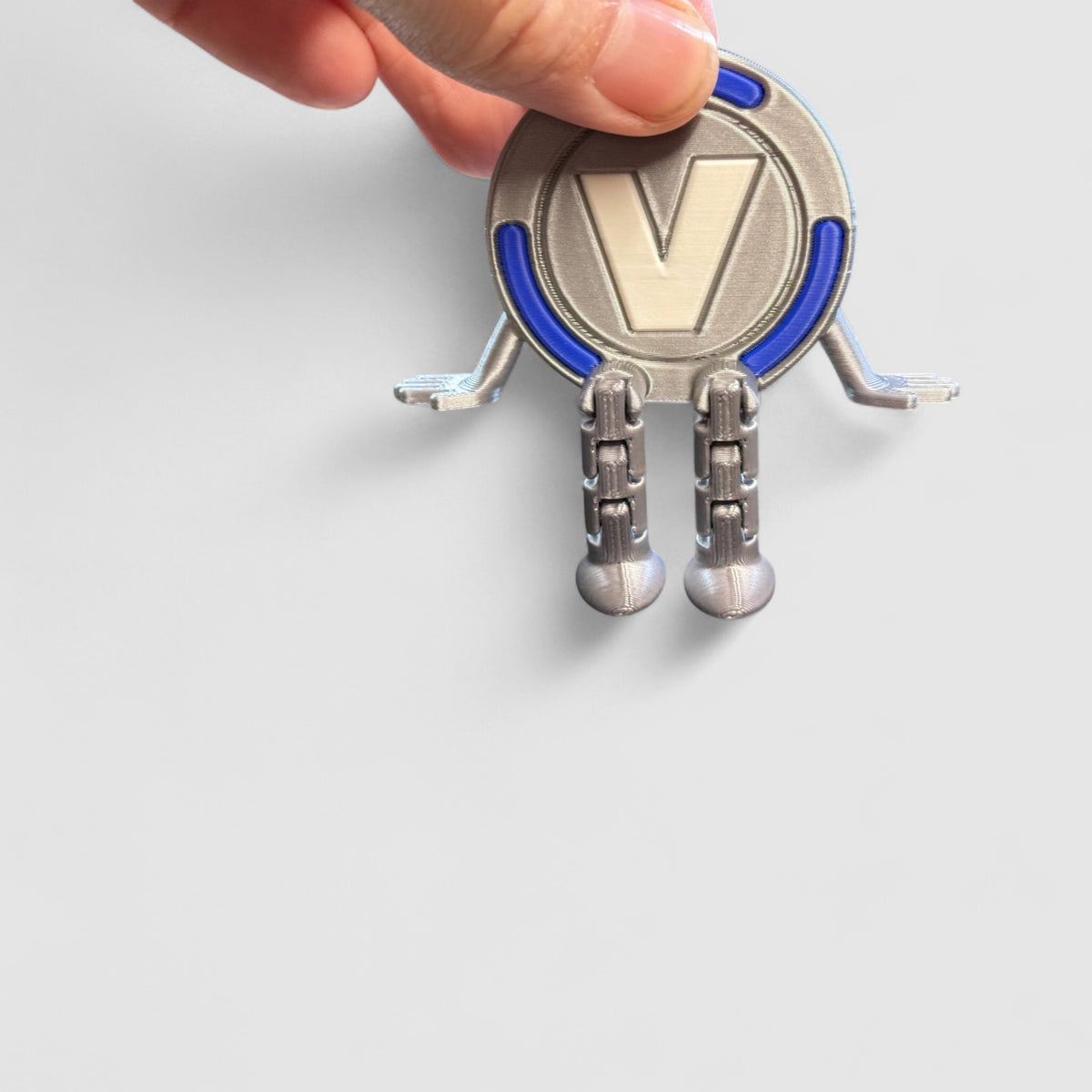 Coin Buddy Sprite Gaming Collectible, 3D printed figure on grey background | sgc-photo-v1