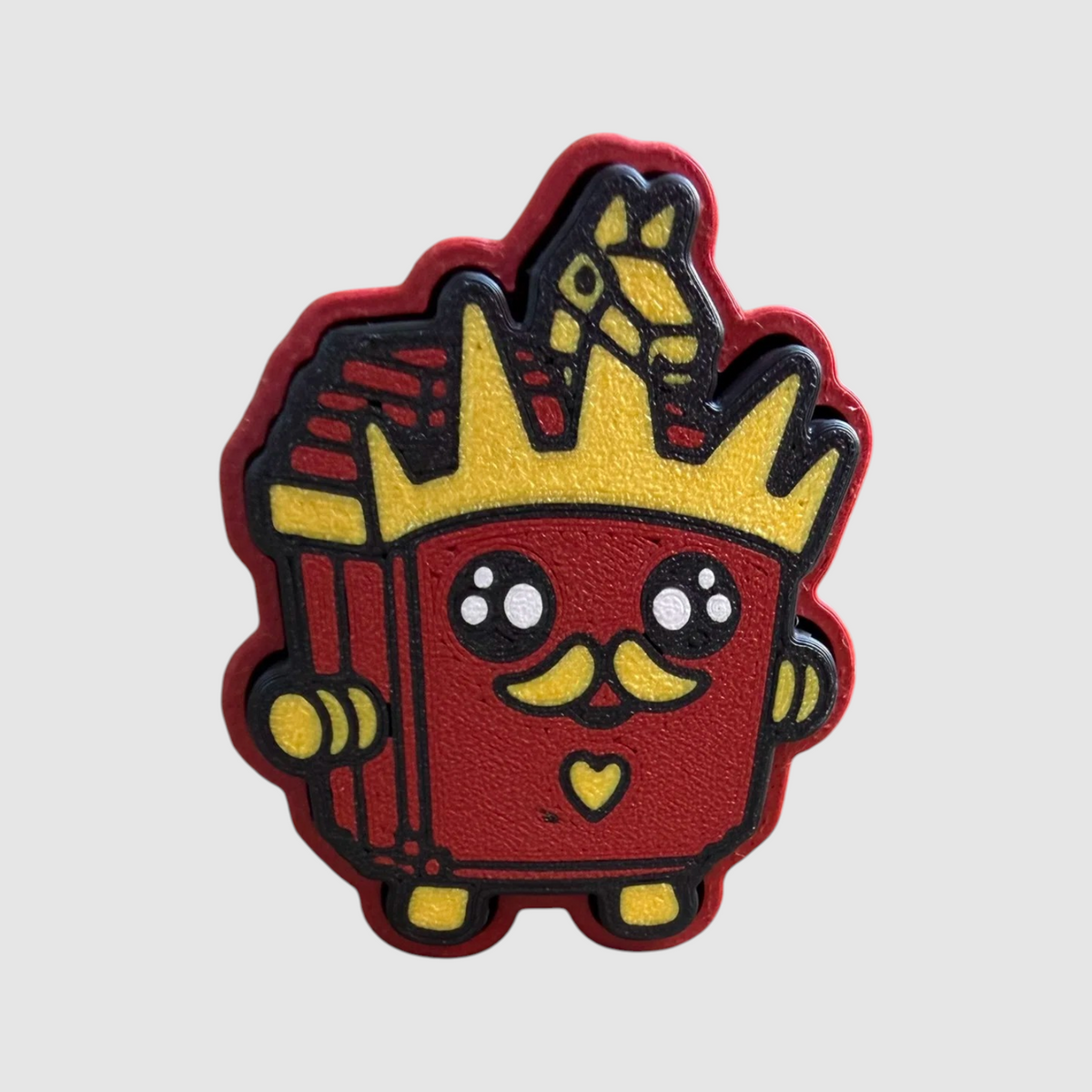Crown 3D printed clicker on grey