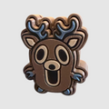 Deer 3D printed clicker on grey