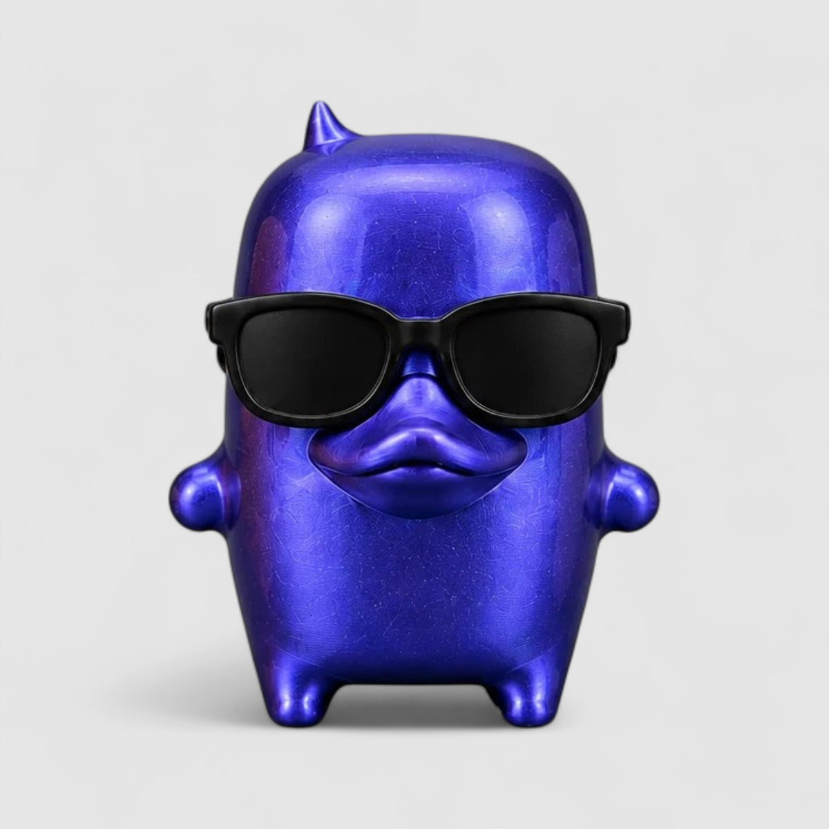 Duck Sprite Gaming Collectible, 3D printed figure on grey background | sgc-photo-v1