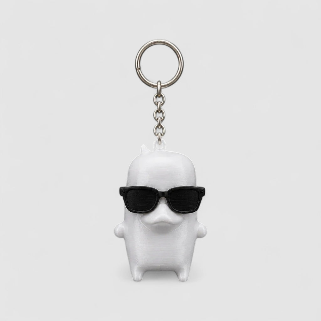 Duck Sprite Gaming Collectible, 3D printed figure on grey background | sgc-photo-v1