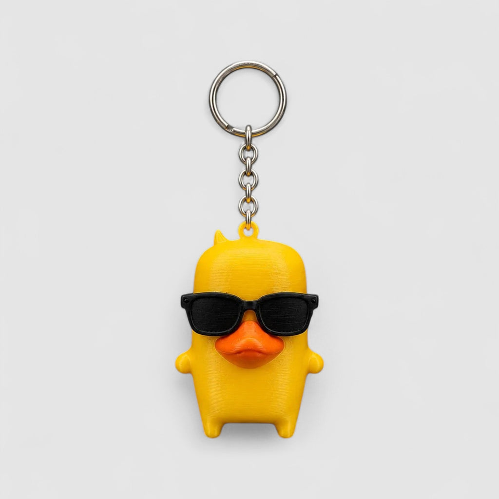Duck Sprite Gaming Collectible, 3D printed figure on grey background | sgc-photo-v1