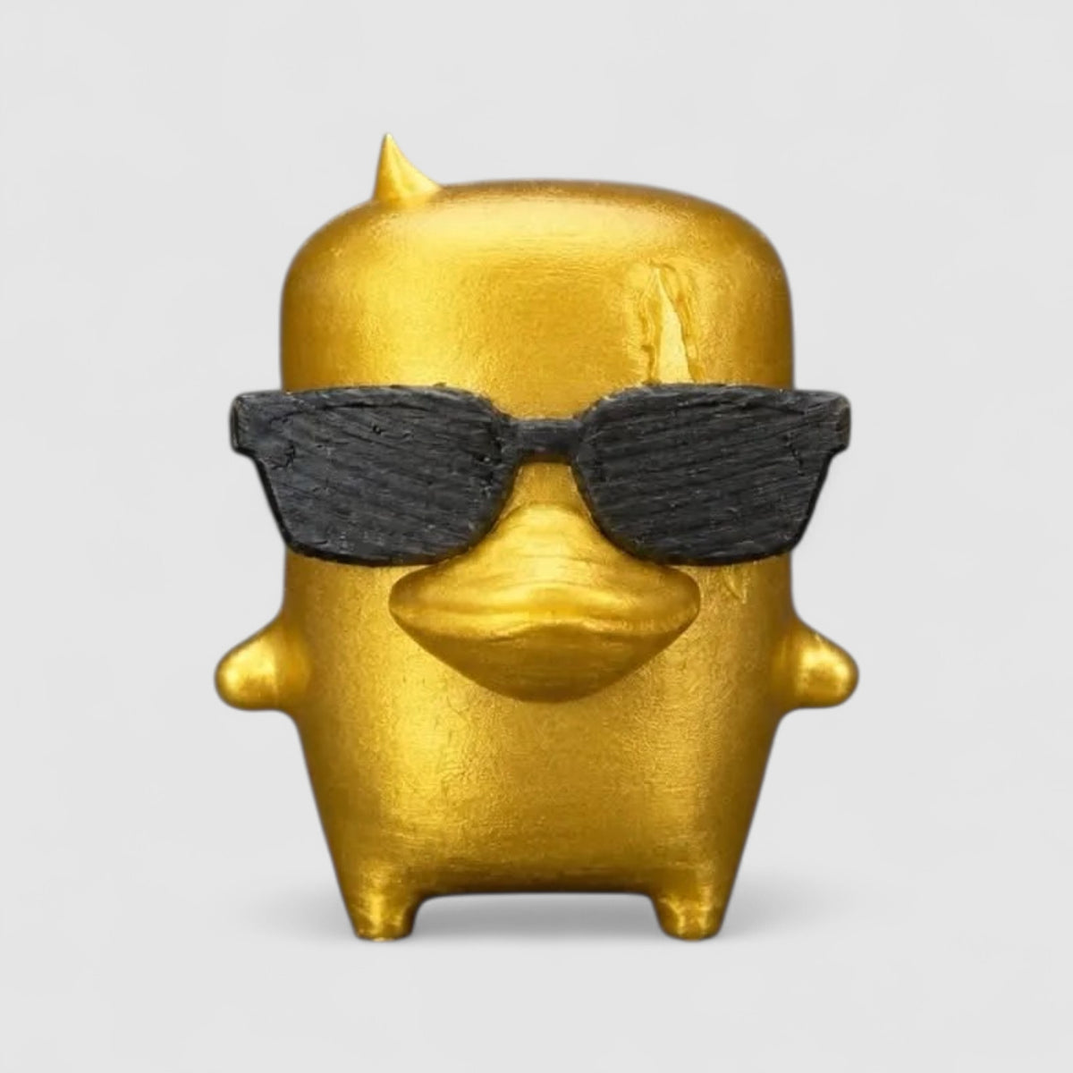 Duck Sprite Gaming Collectible, 3D printed figure on grey background | sgc-photo-v1