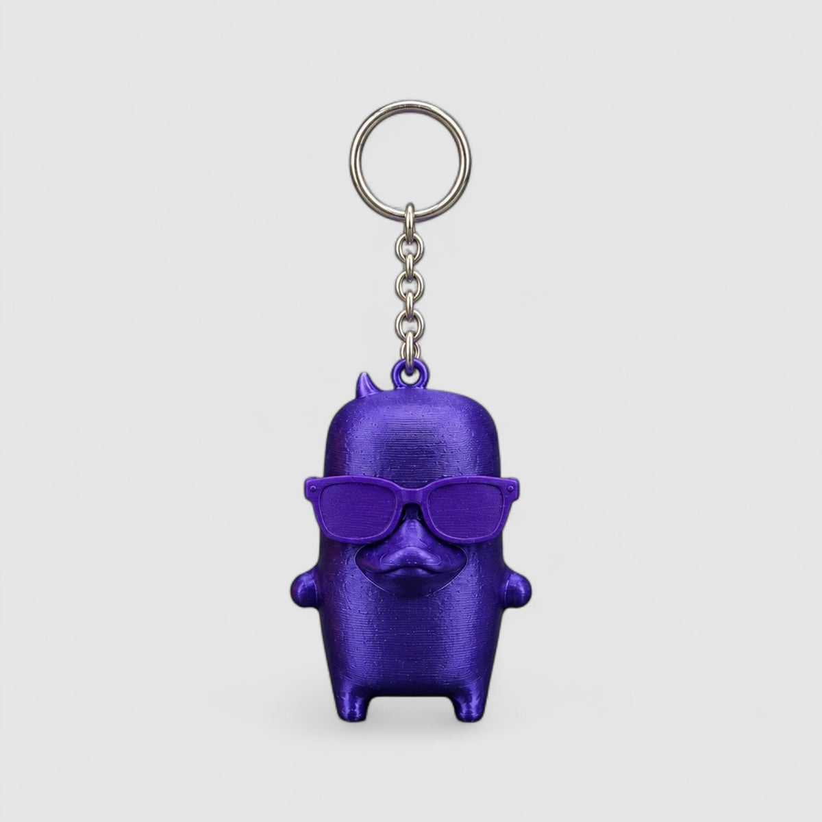 Duck Sprite Gaming Collectible, 3D printed figure on grey background | sgc-photo-v1