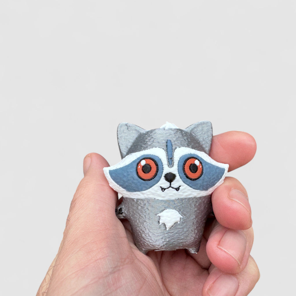 Dumpster Dive Sprite Gaming Collectible, 3D printed figure on grey background | sgc-photo-v1