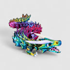 Fang Dragon, 3D printed figure on grey background | sgc-photo-v1