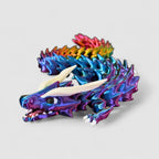 Fang Dragon, 3D printed figure on grey background | sgc-photo-v1