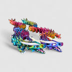Fang Dragon, 3D printed figure on grey background | sgc-photo-v1