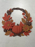 Autumn Pumpkin Wreath Thanksgiving Fall Wall Decor, 3D Printed | mw-original