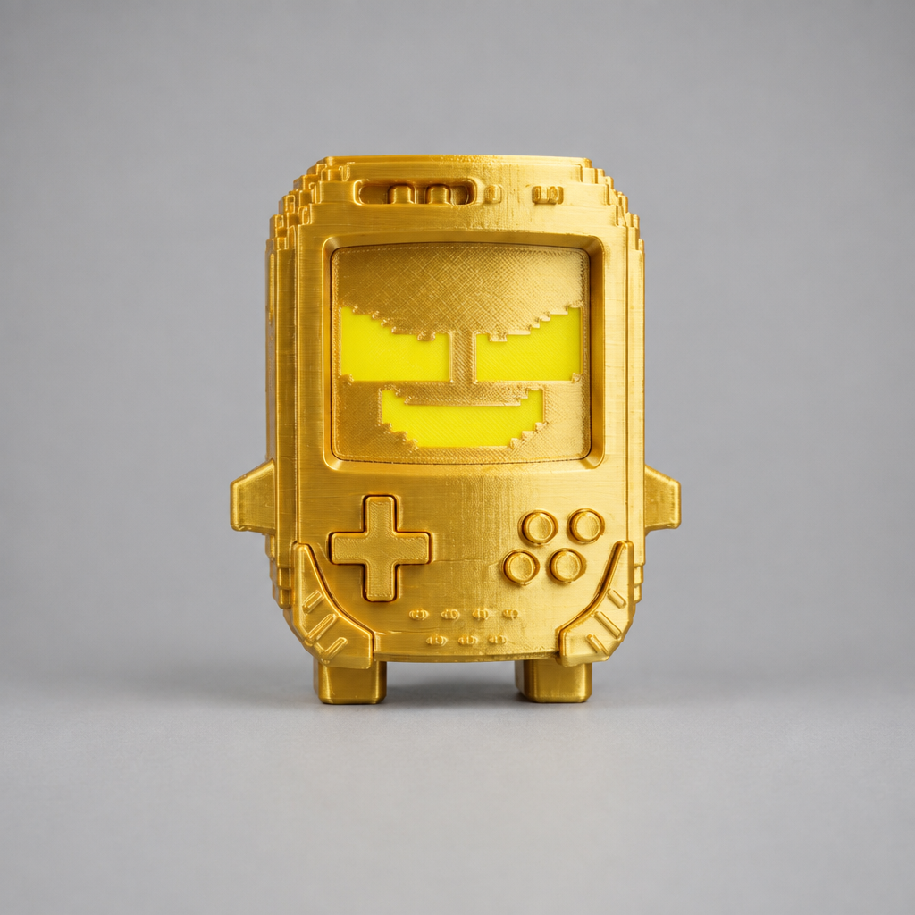 Gold 8 Bit figure | sgc-photo-ok