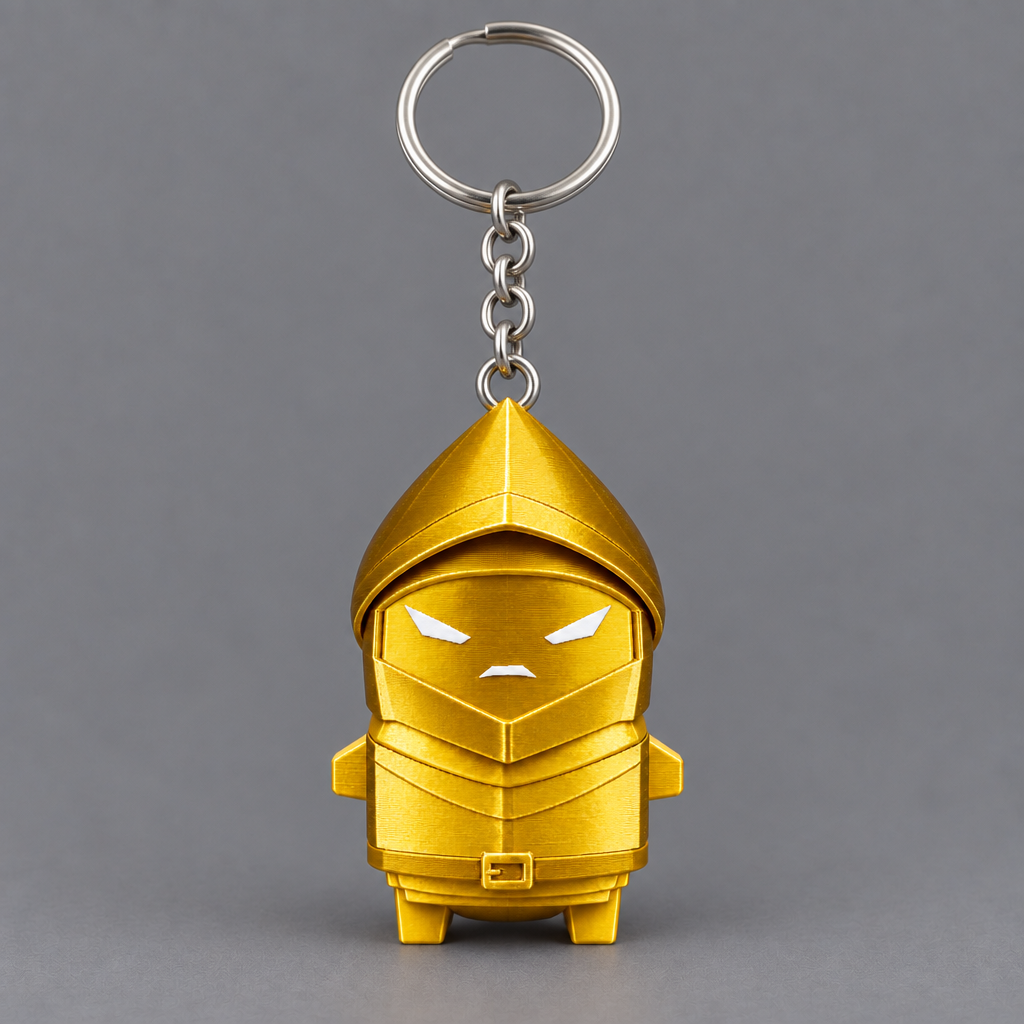 Overshield Collectible Figurine - Gold / 2" Keychain - Included Hardware - 3D printed collectible | sgc-photo-ok