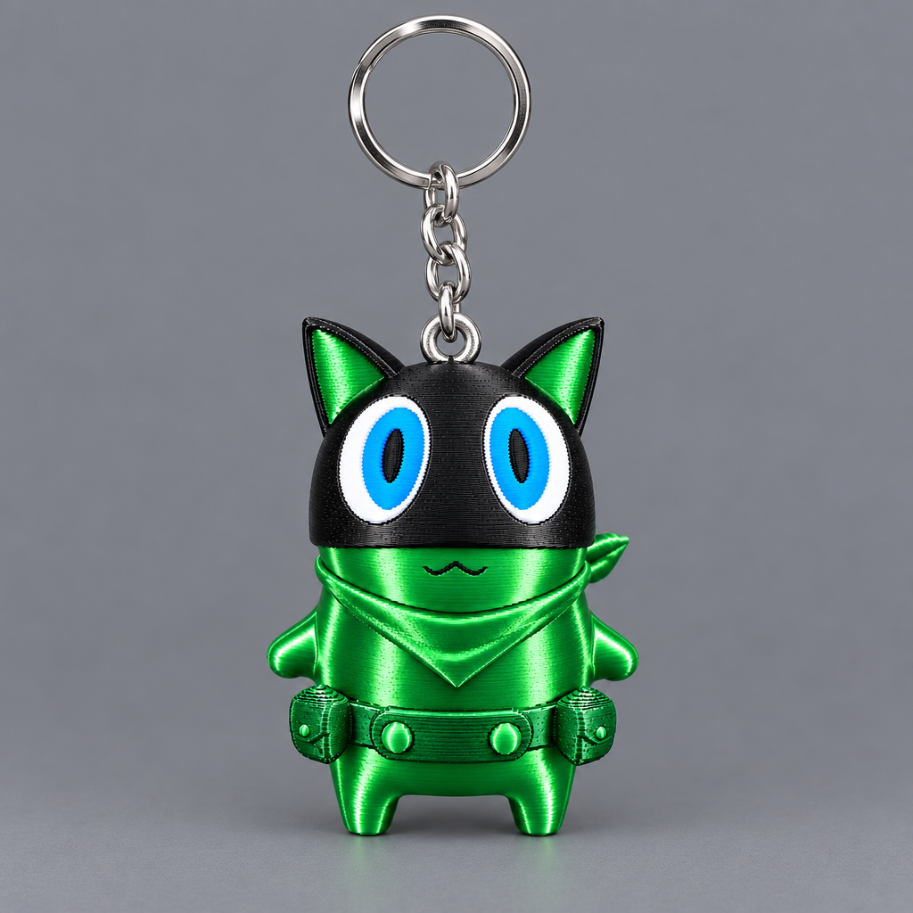 Morgana Collectible Figurine - Cheat Master Green / 2" Keychain - Included Hardware - 3D printed collectible | sgc-photo-ok
