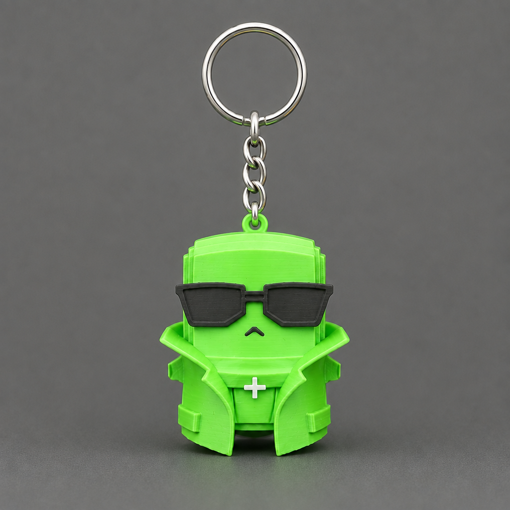 Green Jonesy keychain | sgc-photo-ok