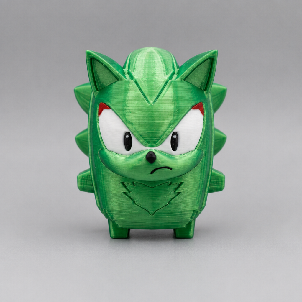 Green Shadow figure with back fins | sgc-photo-ok