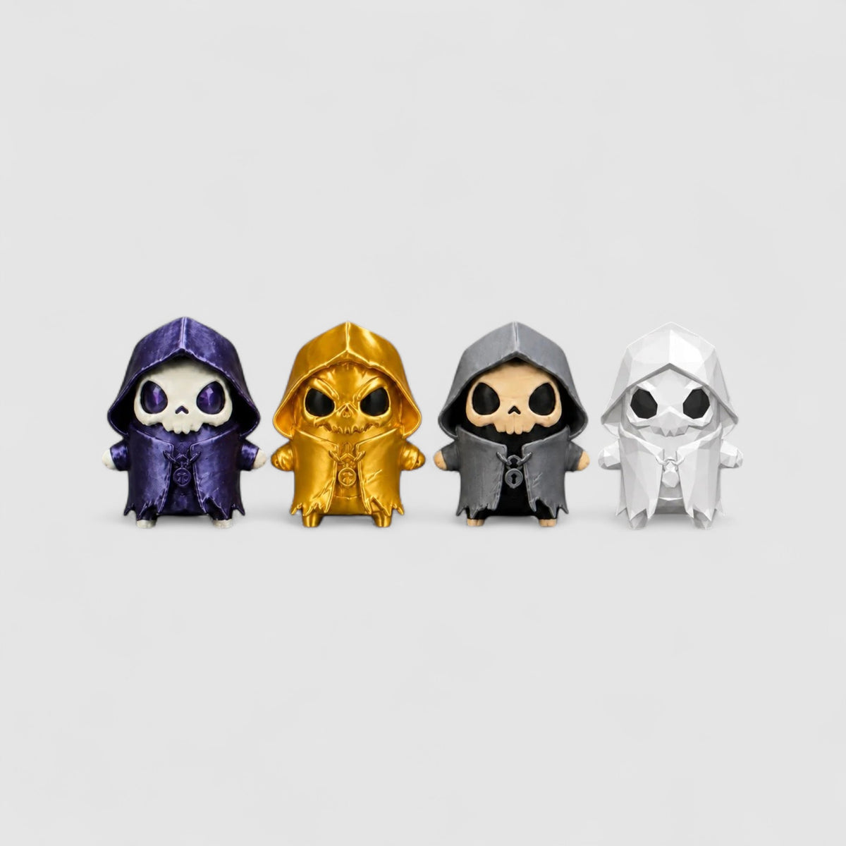 Grim Sprite Gaming Collectible, 3D printed figure on grey background | sgc-photo-v1