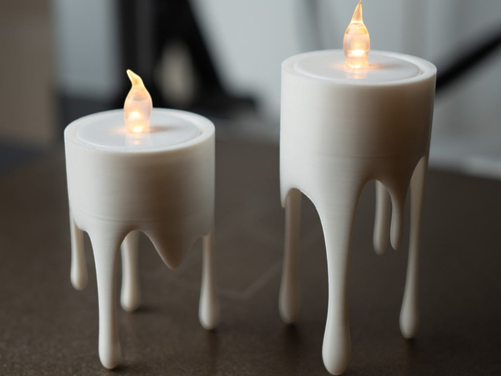 Dripping Candle LED Tealight Holder Set for Halloween Decor | mw-original