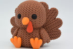 Knitted Turkey Figurine Thanksgiving Table Decor Fall Shelf Display | mw-original
