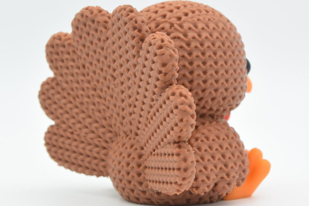 Knitted Turkey Figurine Thanksgiving Table Decor Fall Shelf Display | mw-original