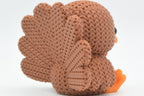 Knitted Turkey Figurine Thanksgiving Table Decor Fall Shelf Display | mw-original