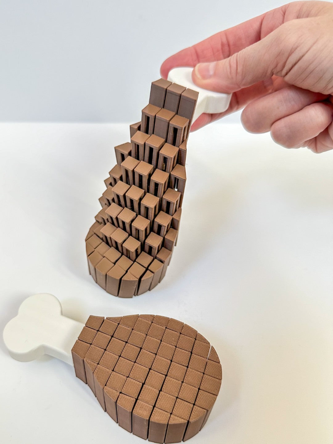 Pixel Turkey Leg Fidget - Thanksgiving Articulated Desk Decor | mw-original