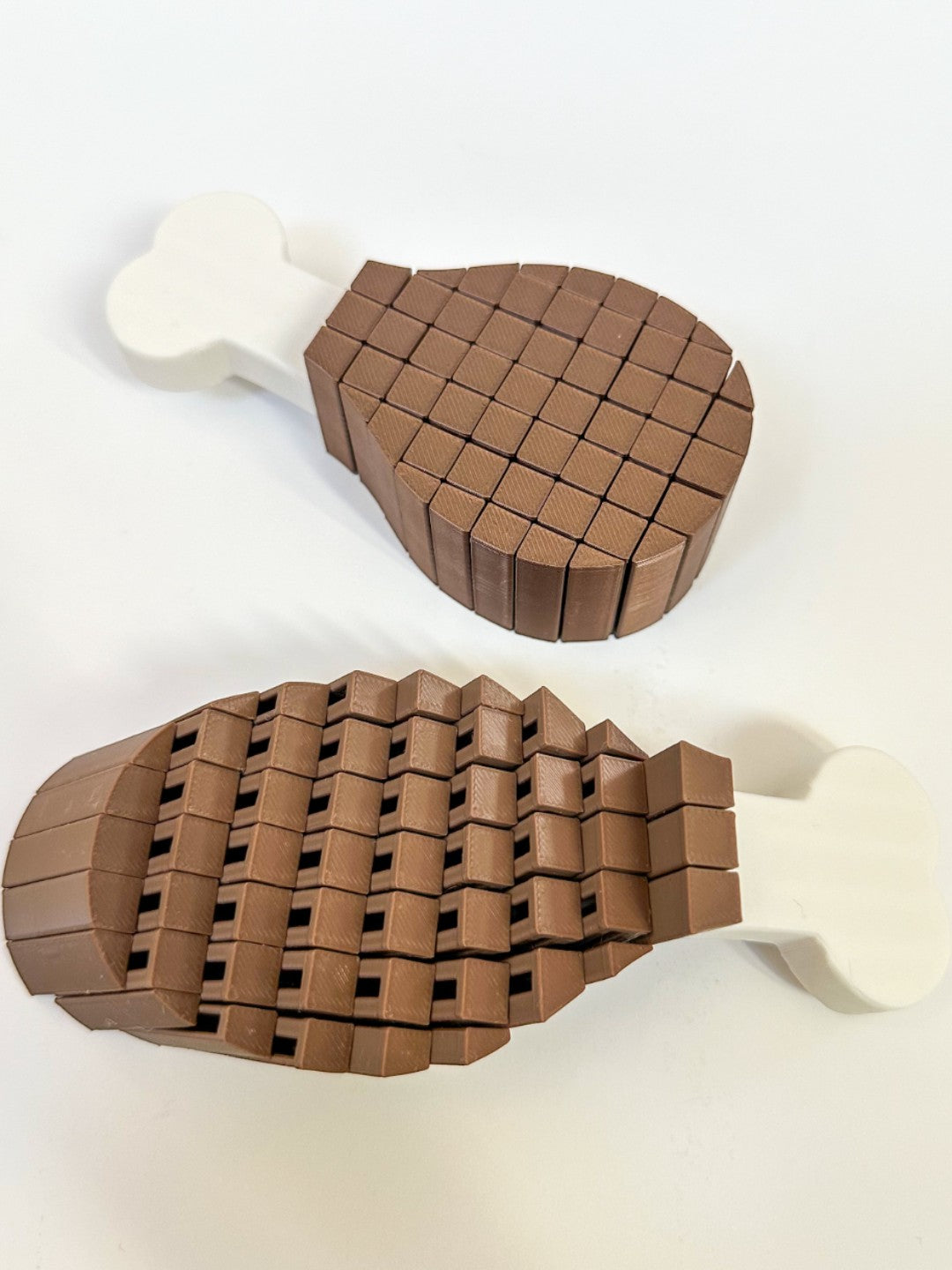 Pixel Turkey Leg Fidget - Thanksgiving Articulated Desk Decor | mw-original