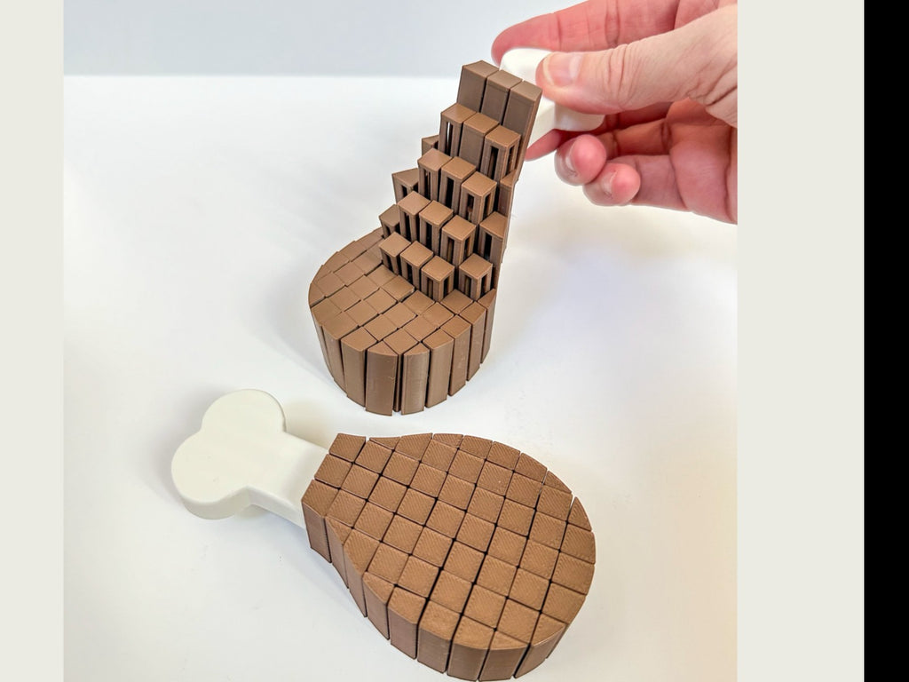 Pixel Turkey Leg Fidget - Thanksgiving Articulated Desk Decor | mw-original