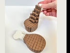 Pixel Turkey Leg Fidget - Thanksgiving Articulated Desk Decor | mw-original
